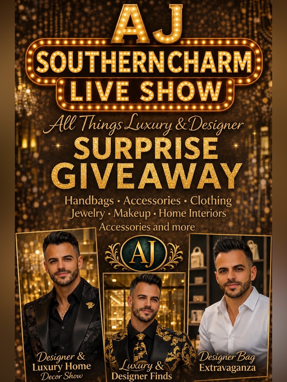 AJ SOUTHERNCHARM LIVE SHOW SURPRISE GIVEAWAY